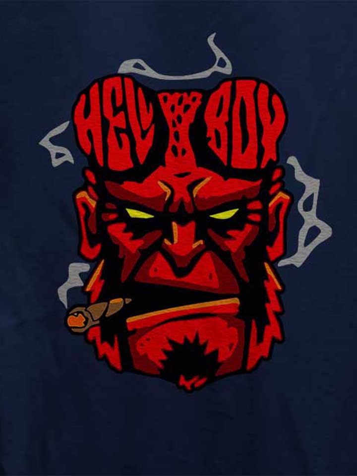 hellboy-damen-t-shirt dunkelblau 4
