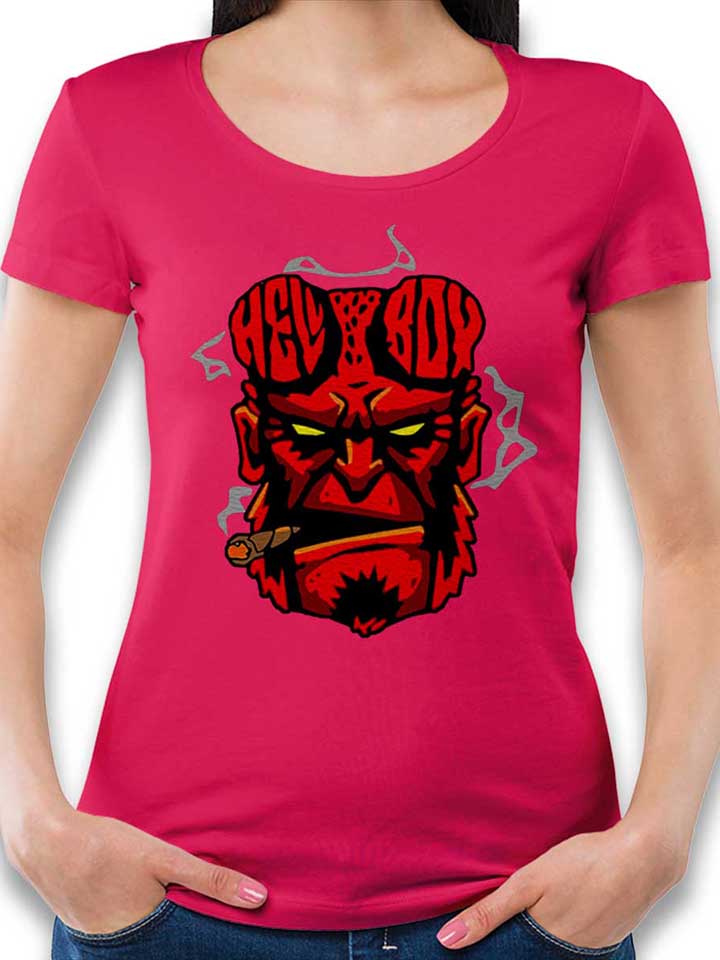 hellboy-damen-t-shirt fuchsia 1