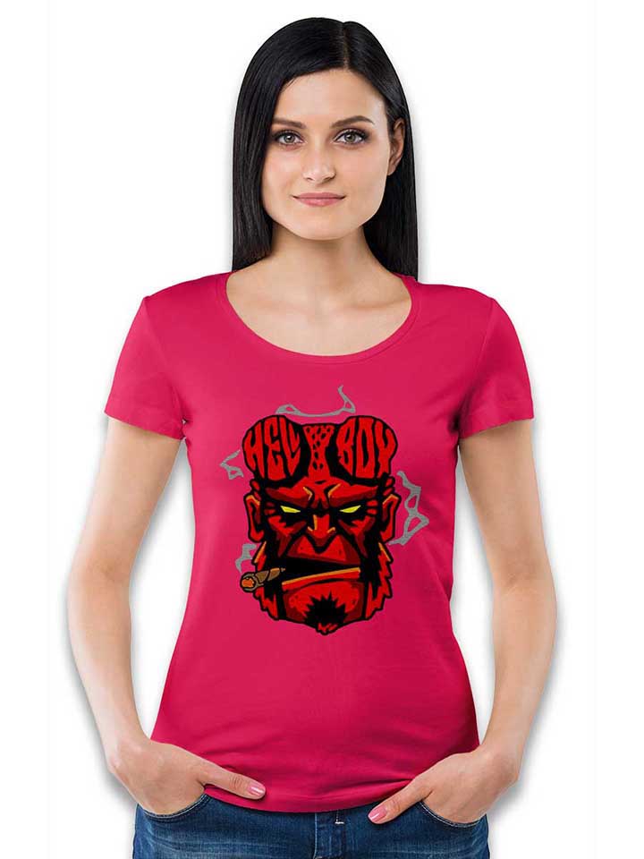 hellboy-damen-t-shirt fuchsia 2