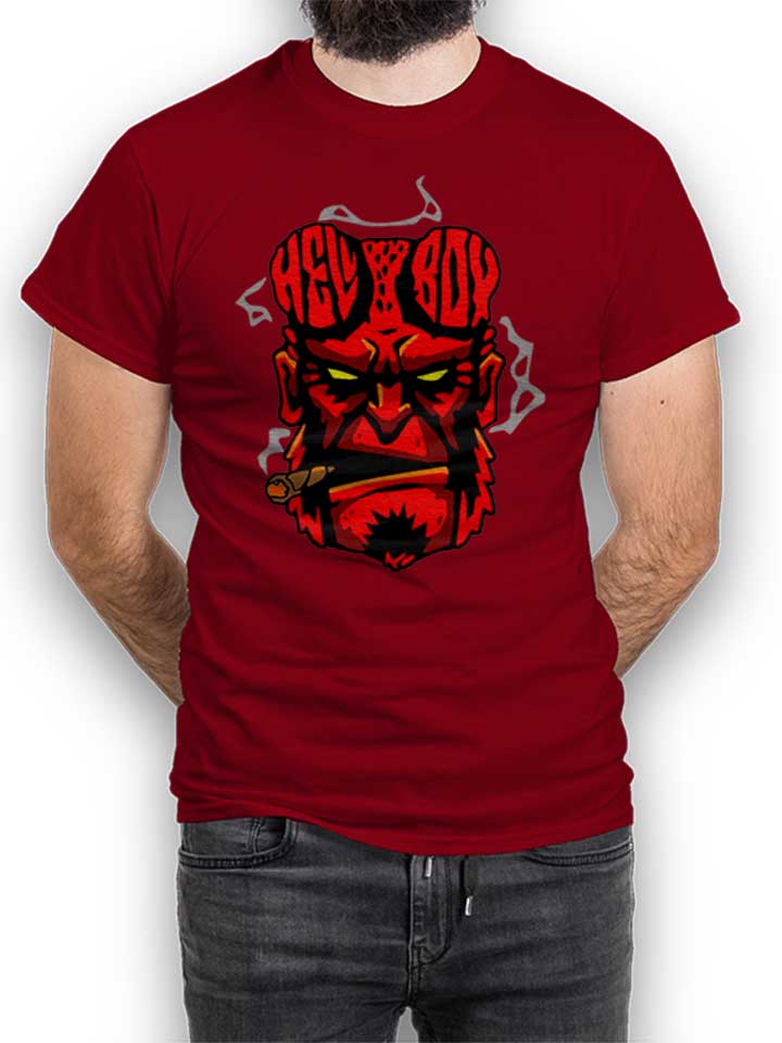 hellboy-t-shirt bordeaux 1