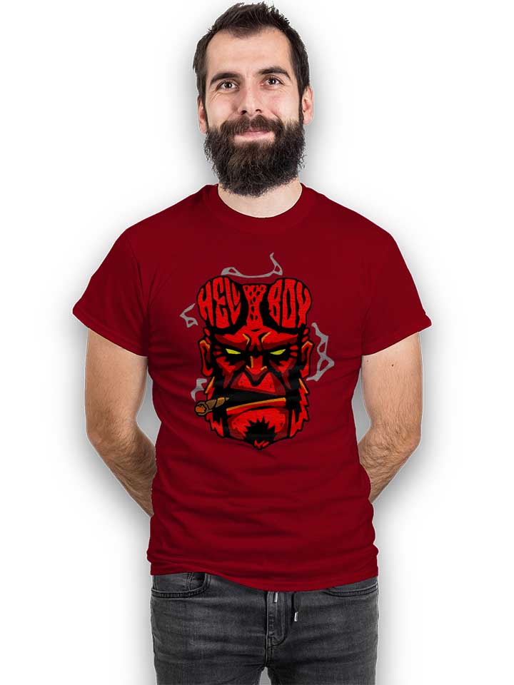 hellboy-t-shirt bordeaux 2