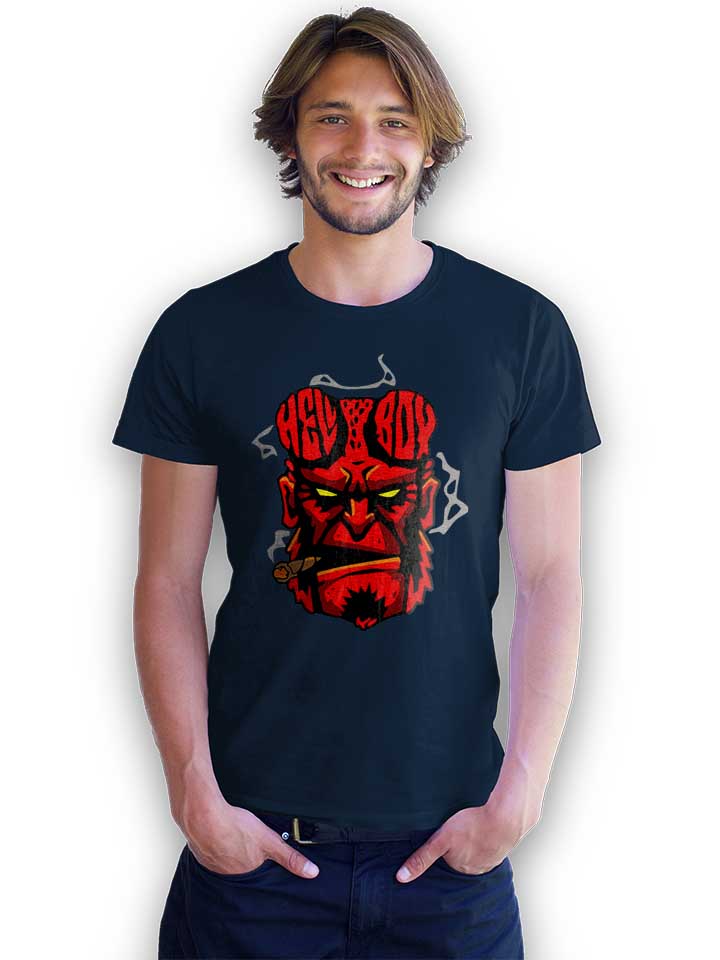hellboy-t-shirt dunkelblau 2