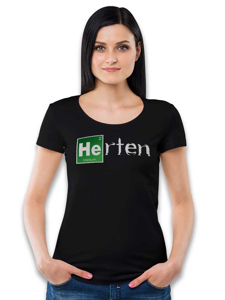 herten-damen-t-shirt schwarz 2