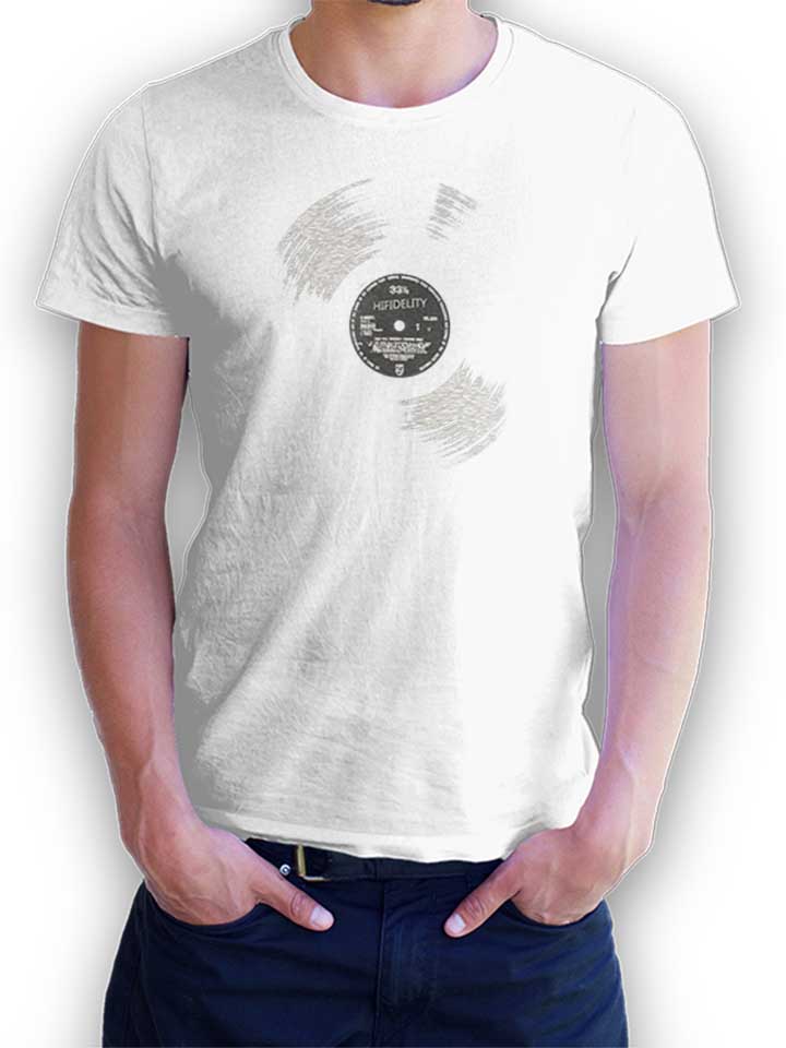 Hi Fildelity Vinyl T-Shirt bianco L