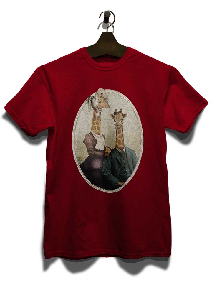 high-class-giraffes-portrait-t-shirt bordeaux 3