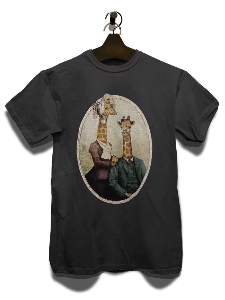 high-class-giraffes-portrait-t-shirt dunkelgrau 3