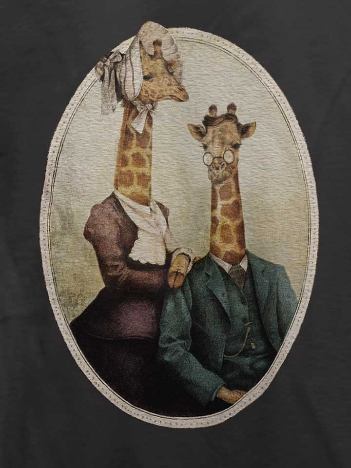 high-class-giraffes-portrait-t-shirt dunkelgrau 4