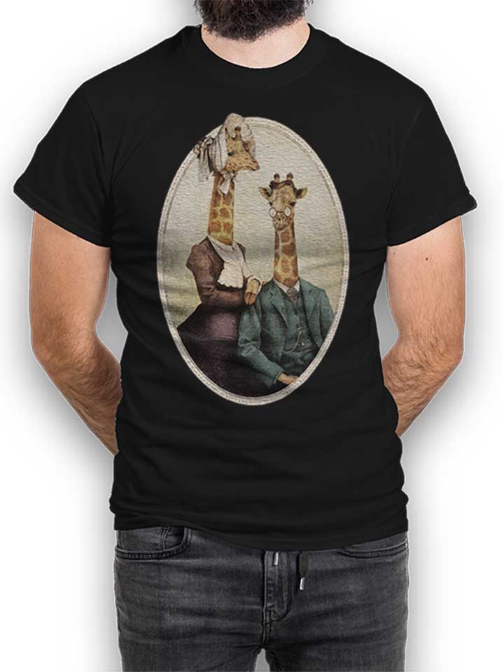 high-class-giraffes-portrait-t-shirt schwarz 1