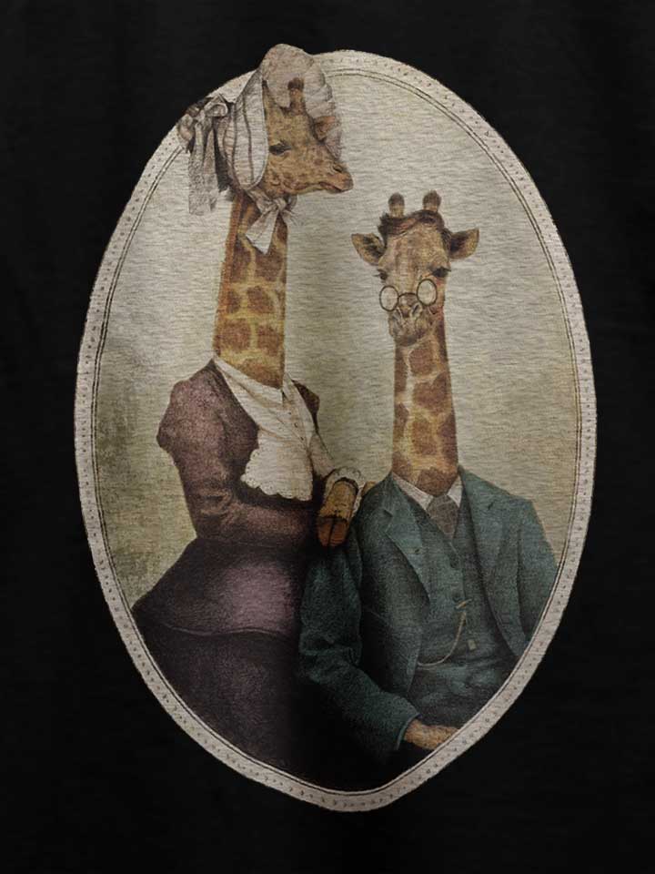 high-class-giraffes-portrait-t-shirt schwarz 4