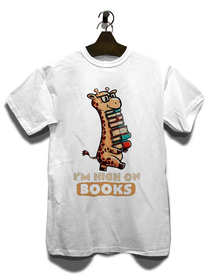 high-on-books-giraffe-t-shirt weiss 3