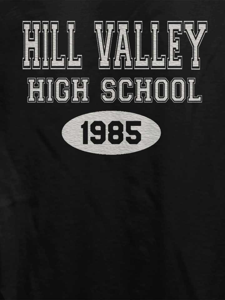 hill-valley-high-school-1985-damen-t-shirt schwarz 4