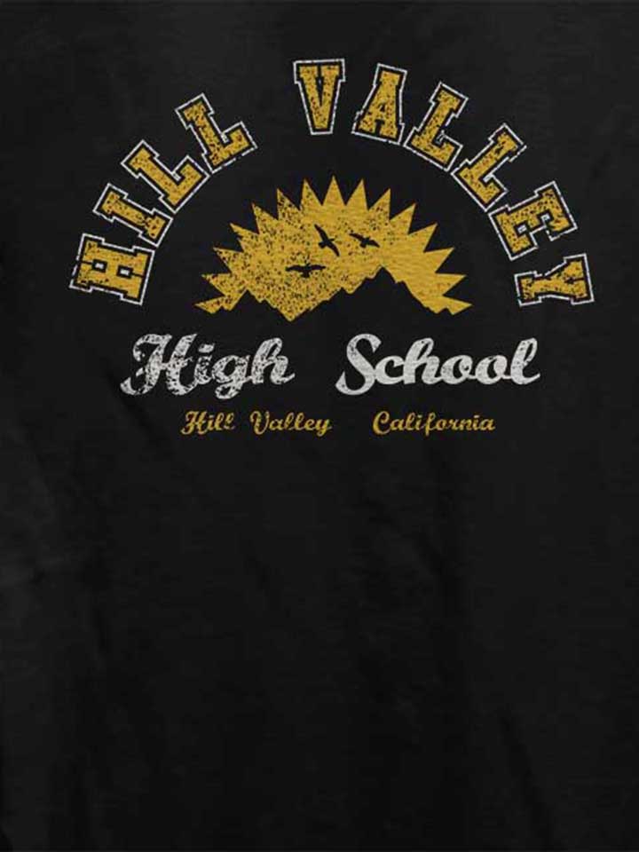 hill-valley-high-school-damen-t-shirt schwarz 4