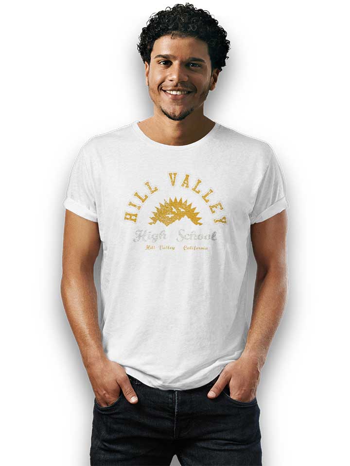 hill-valley-high-school-t-shirt weiss 2