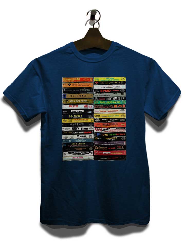 hip-hop-tapes-90s-t-shirt dunkelblau 3
