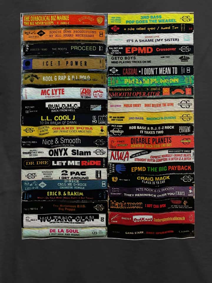 hip-hop-tapes-90s-t-shirt dunkelgrau 4