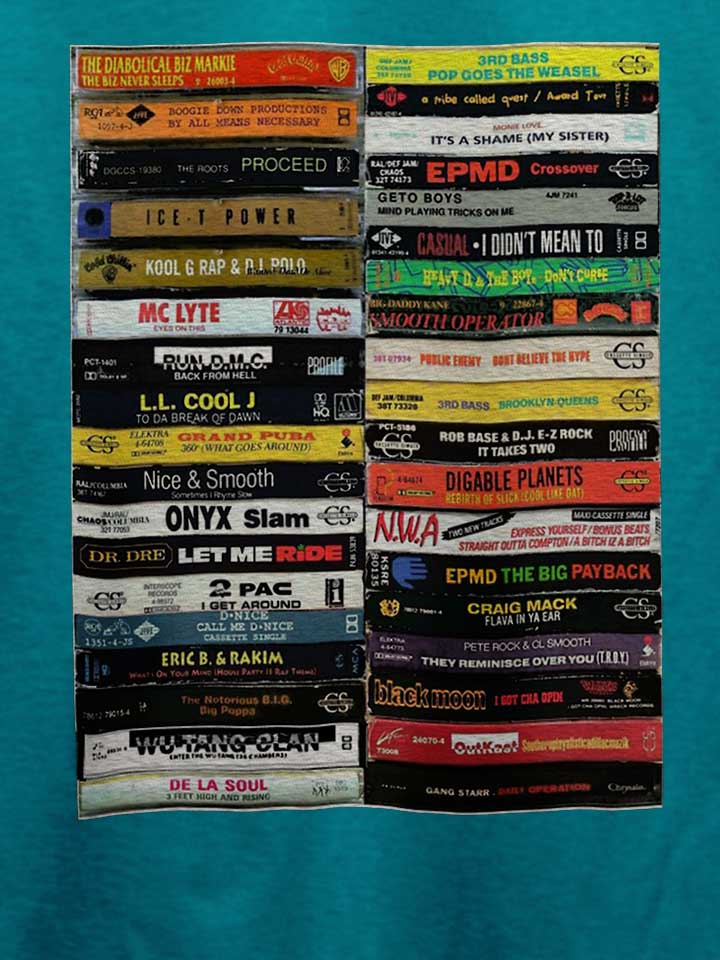 hip-hop-tapes-90s-t-shirt tuerkis 4