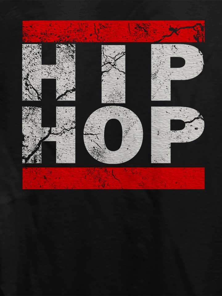 hip-hop-vintage-damen-t-shirt schwarz 4