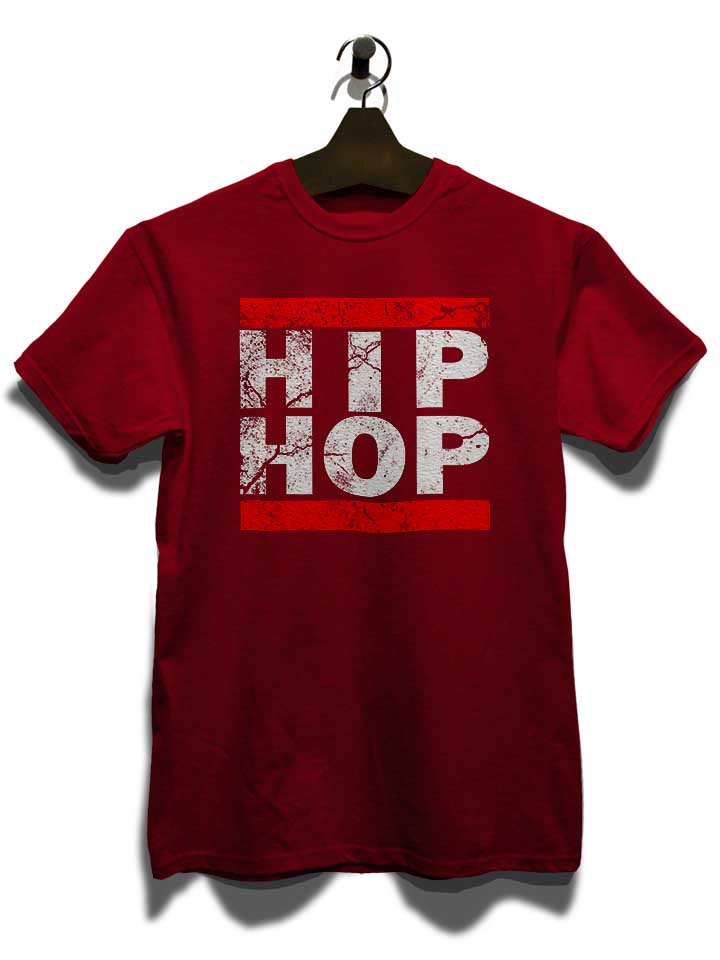 hip-hop-vintage-t-shirt bordeaux 3