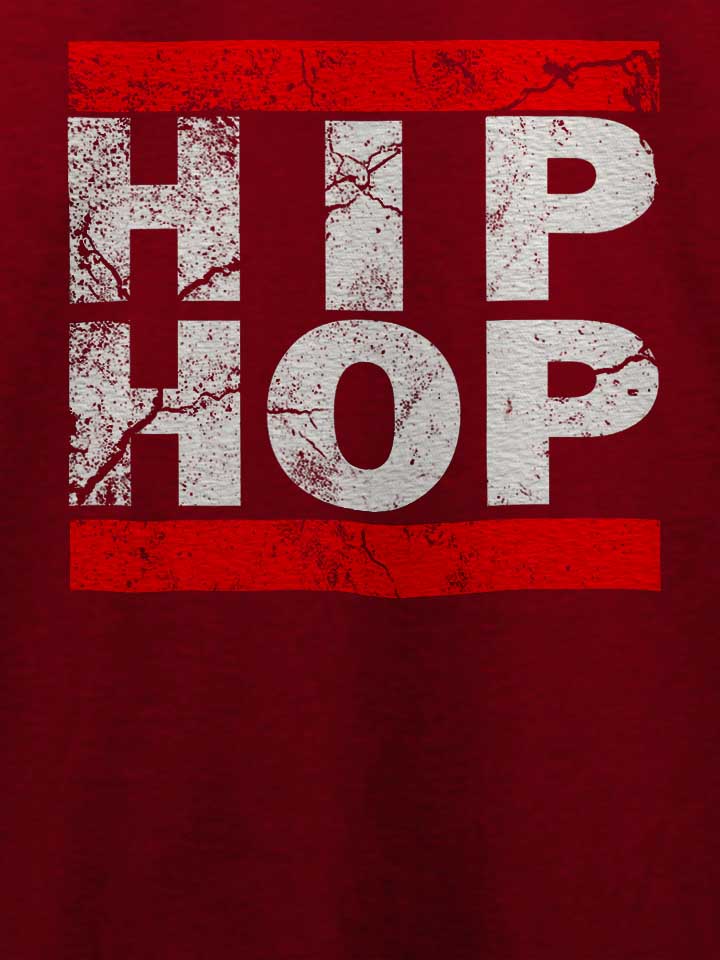 hip-hop-vintage-t-shirt bordeaux 4
