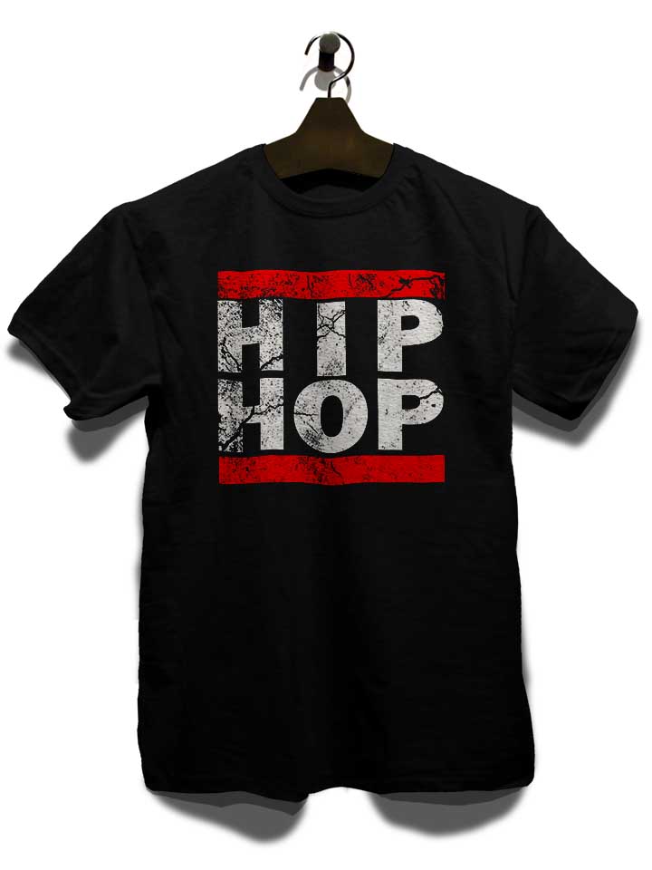 hip-hop-vintage-t-shirt schwarz 3