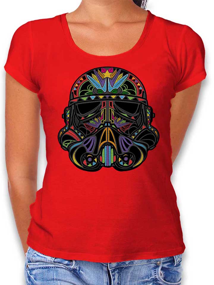 Hippie Startrooper Helmet Damen T-Shirt rot L