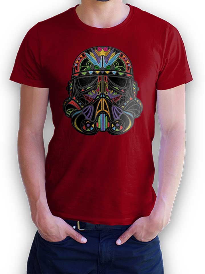 Hippie Startrooper Helmet T-Shirt maroon L