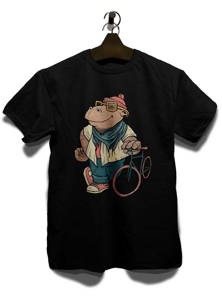 hipster-hippo-t-shirt schwarz 3