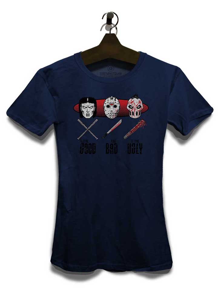 hockey-mask-damen-t-shirt dunkelblau 3