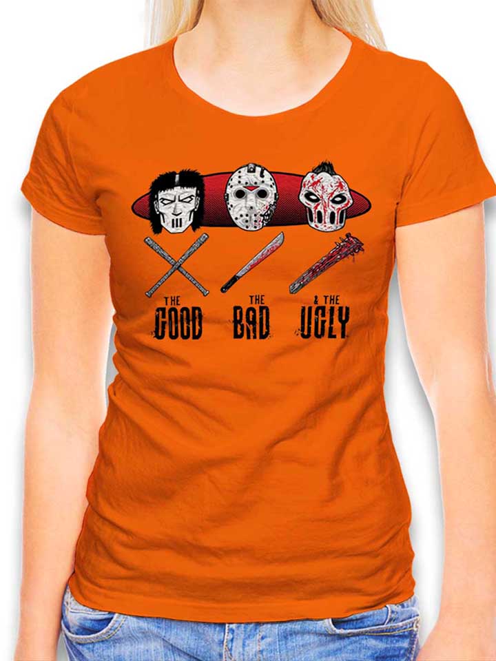 Hockey Mask Damen T-Shirt orange L