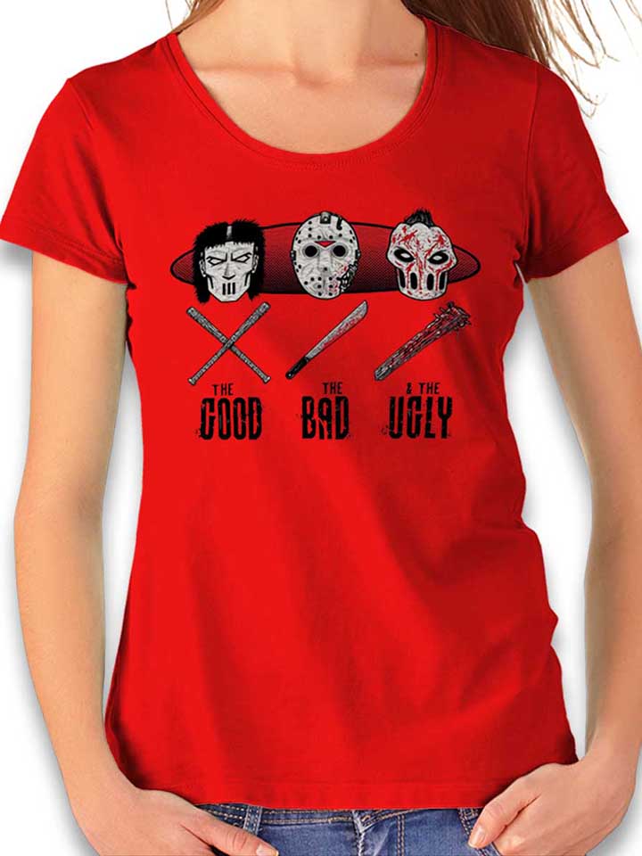 Hockey Mask Damen T-Shirt rot L