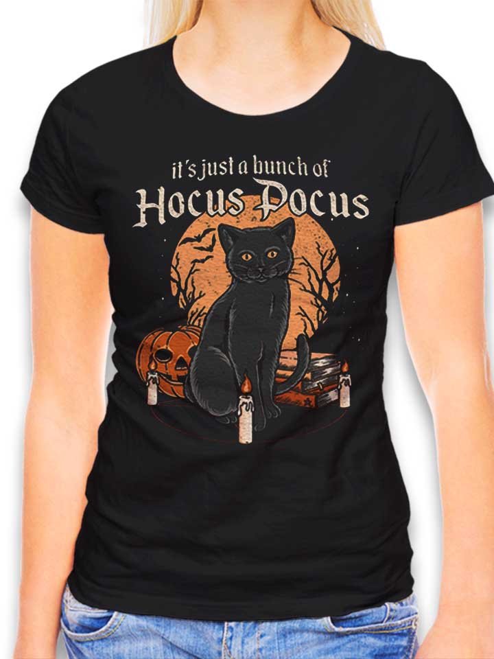 Hocus Pocus Cat Damen T-Shirt schwarz L