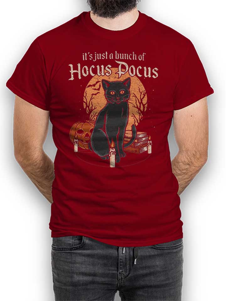 Hocus Pocus Cat T-Shirt bordeaux L