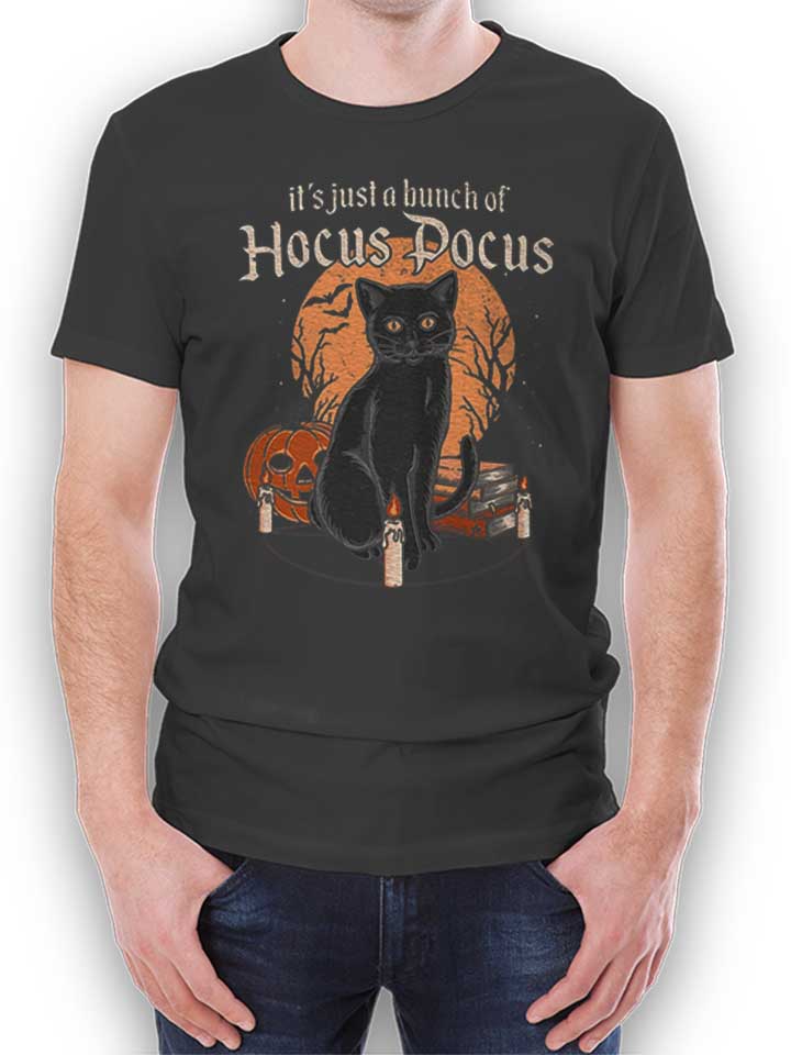 Hocus Pocus Cat T-Shirt dunkelgrau L