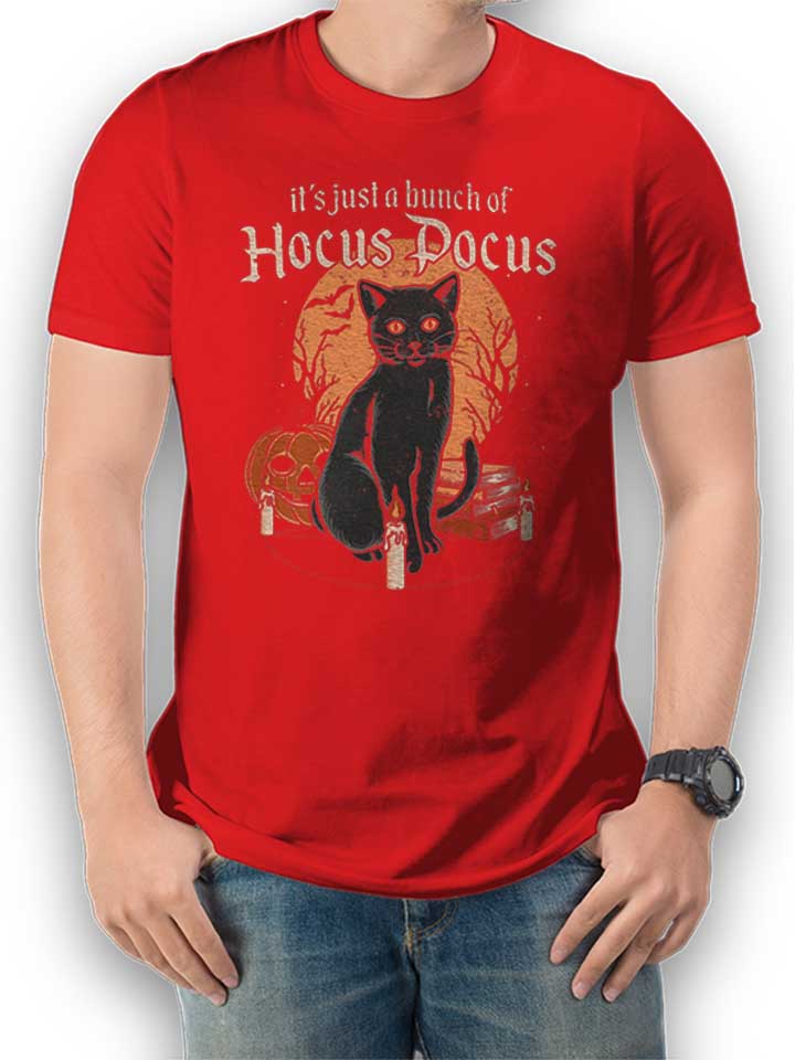 Hocus Pocus Cat Camiseta rojo L
