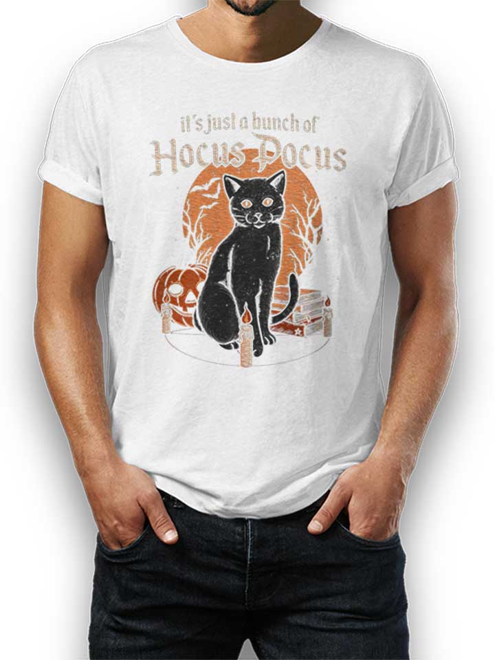 Hocus Pocus Cat T-Shirt weiss L