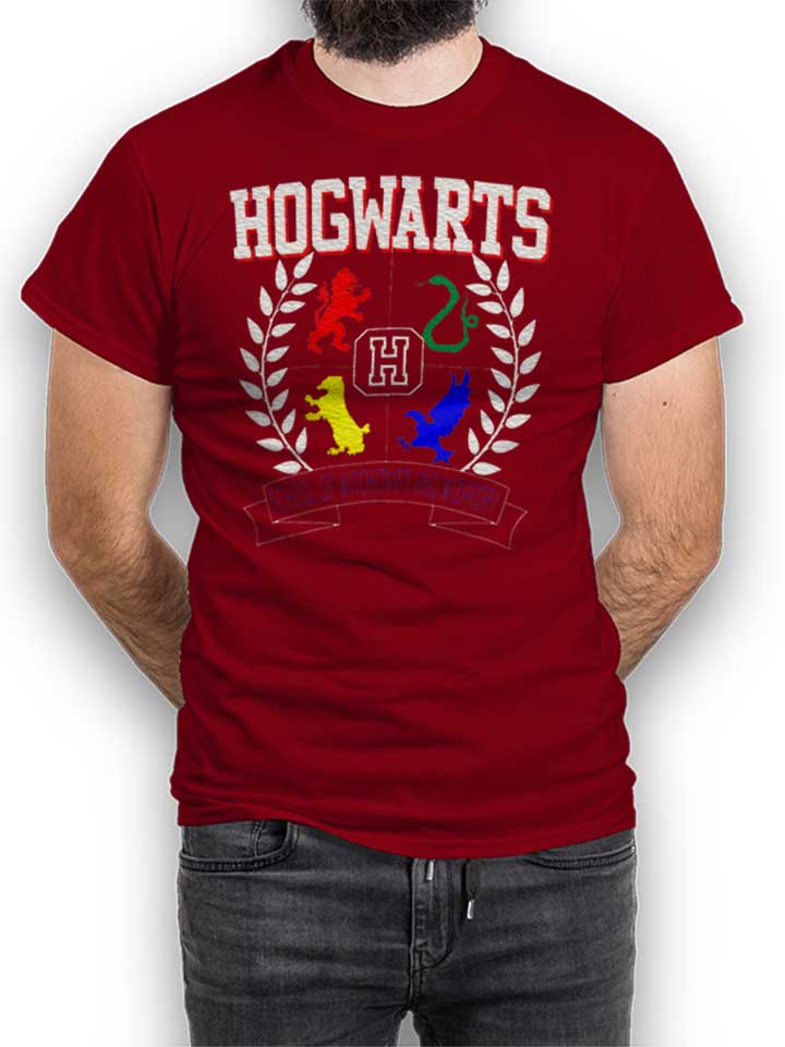 hogwarts-t-shirt bordeaux 1