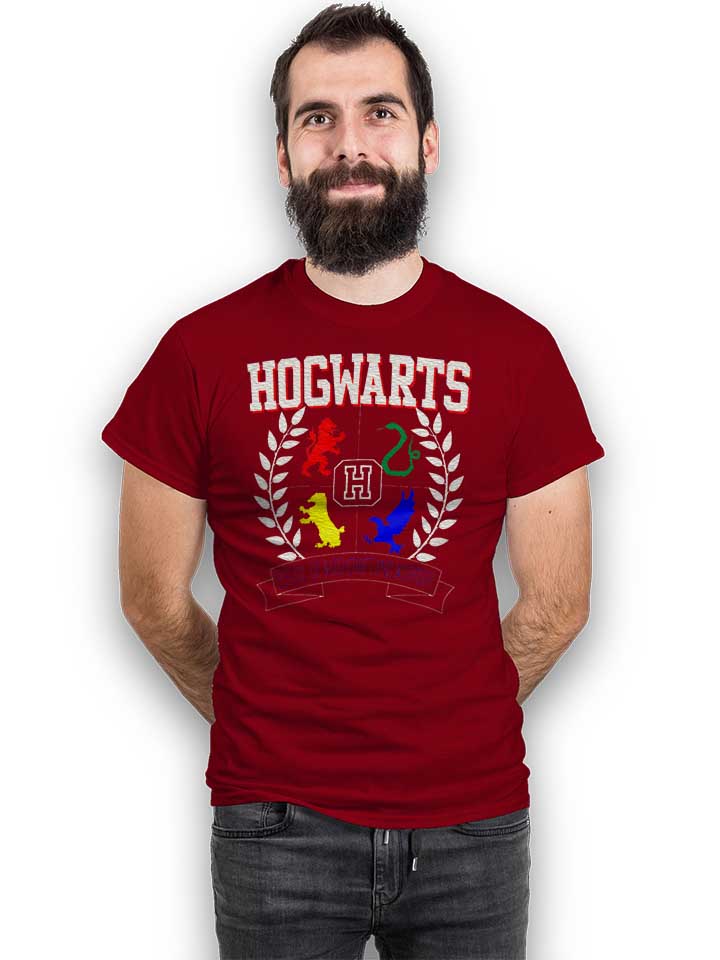 hogwarts-t-shirt bordeaux 2