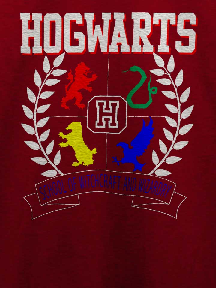 hogwarts-t-shirt bordeaux 4