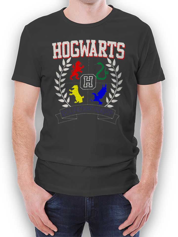 hogwarts-t-shirt dunkelgrau 1