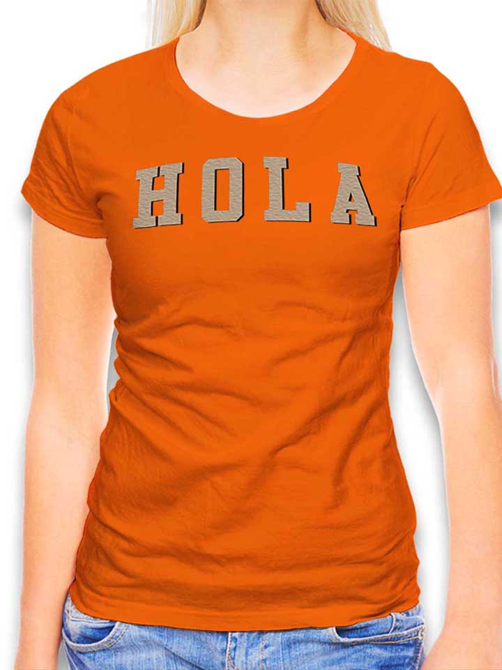 Hola Damen T-Shirt orange L