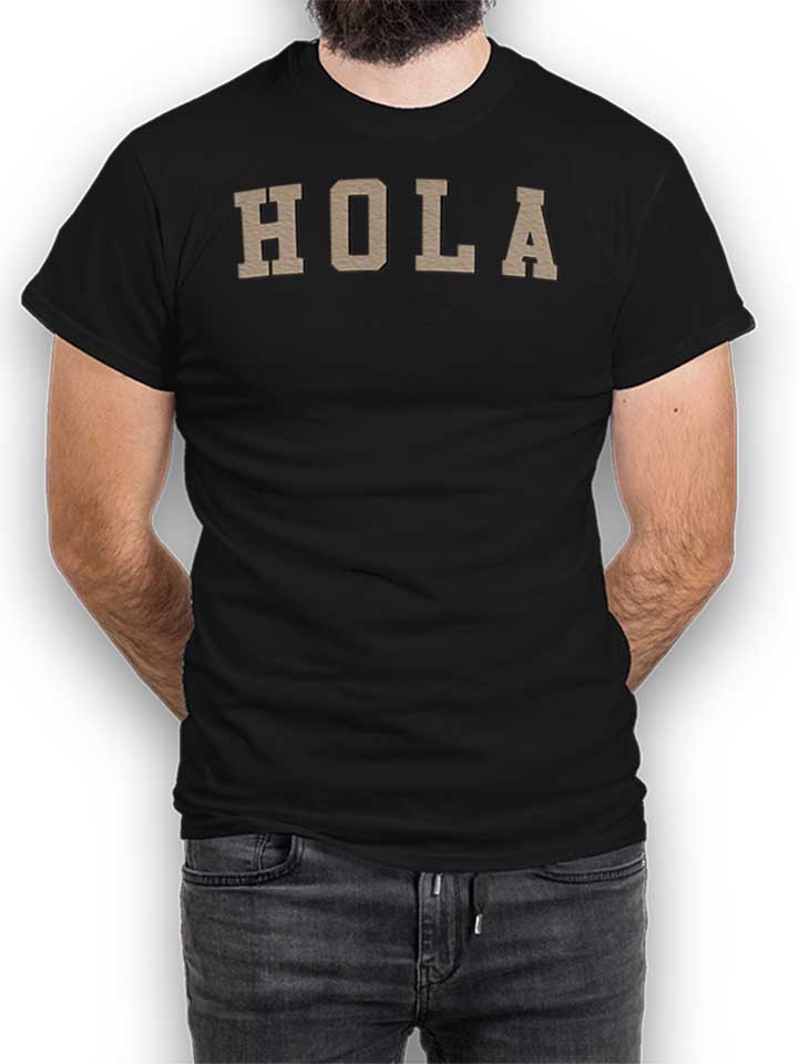 Hola T-Shirt schwarz L