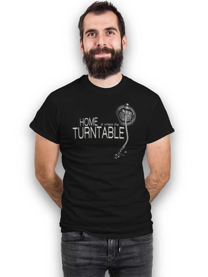 home-is-where-the-turntable-is-t-shirt schwarz 2