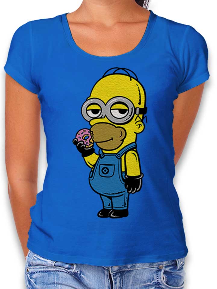 Homer Minion Damen T-Shirt royal L