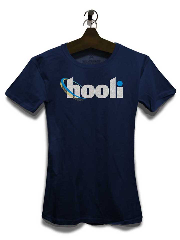 hooli-logo-damen-t-shirt dunkelblau 3