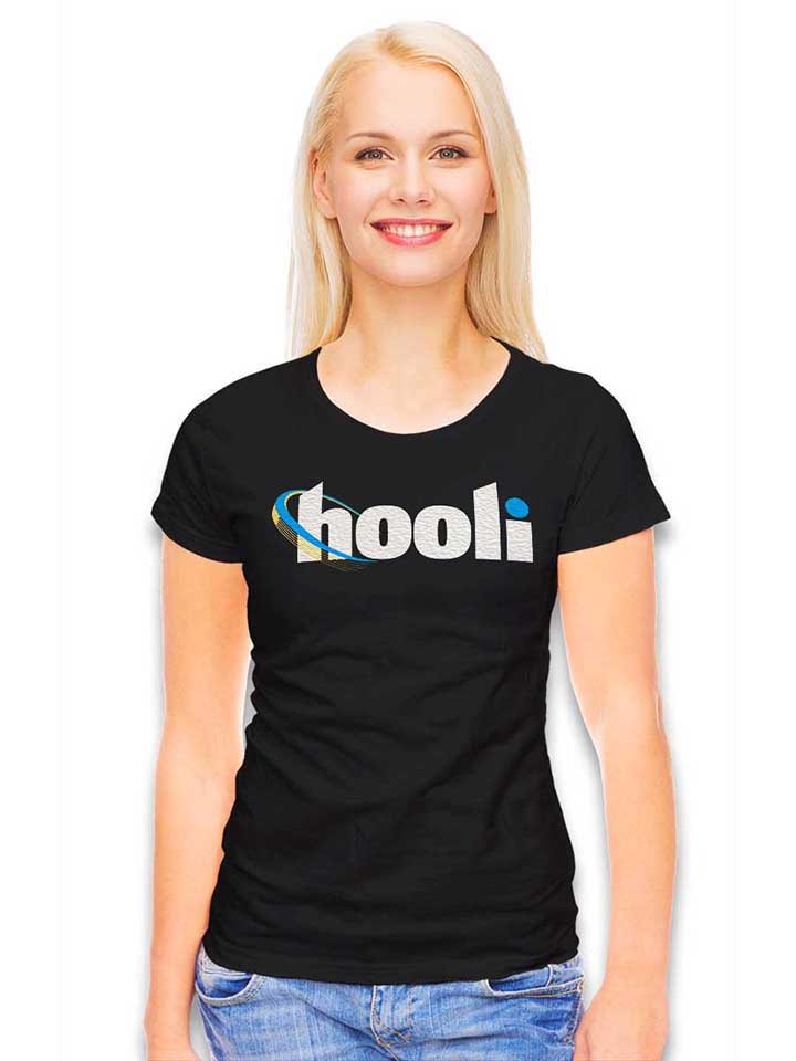 hooli-logo-damen-t-shirt schwarz 2