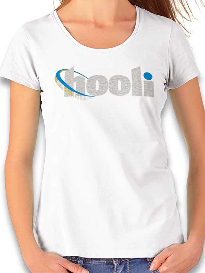 Hooli Logo T-Shirt Femme blanc L