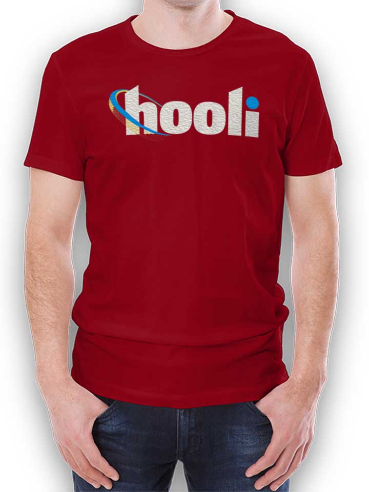 hooli-logo-t-shirt bordeaux 1