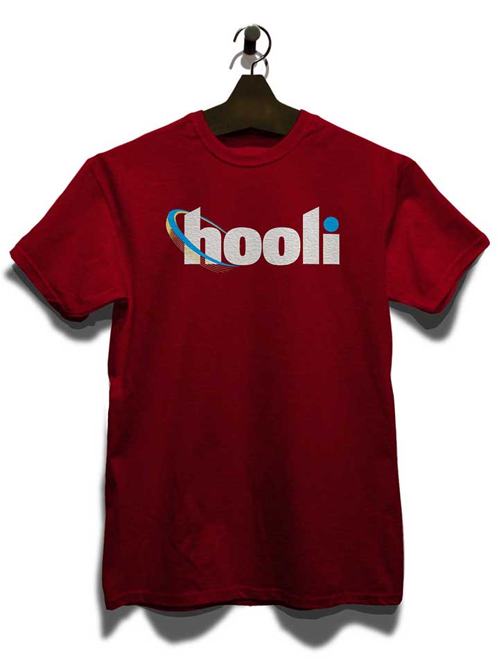 hooli-logo-t-shirt bordeaux 3