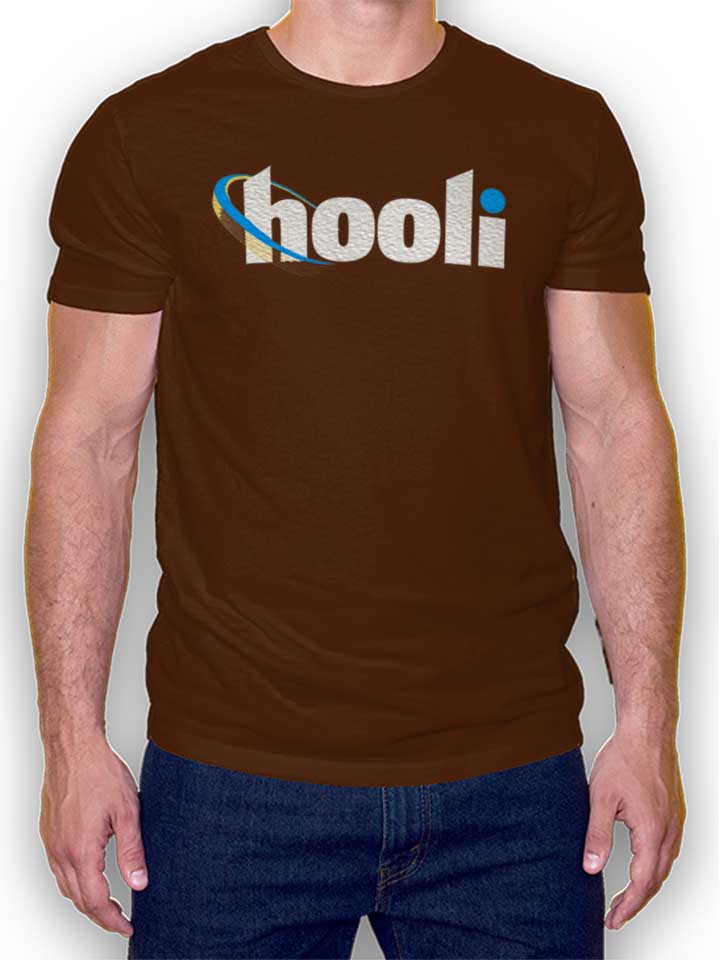 Hooli Logo T-Shirt brown L