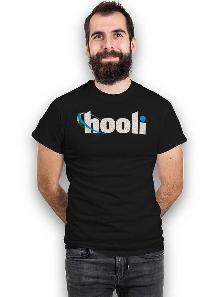 hooli-logo-t-shirt schwarz 2